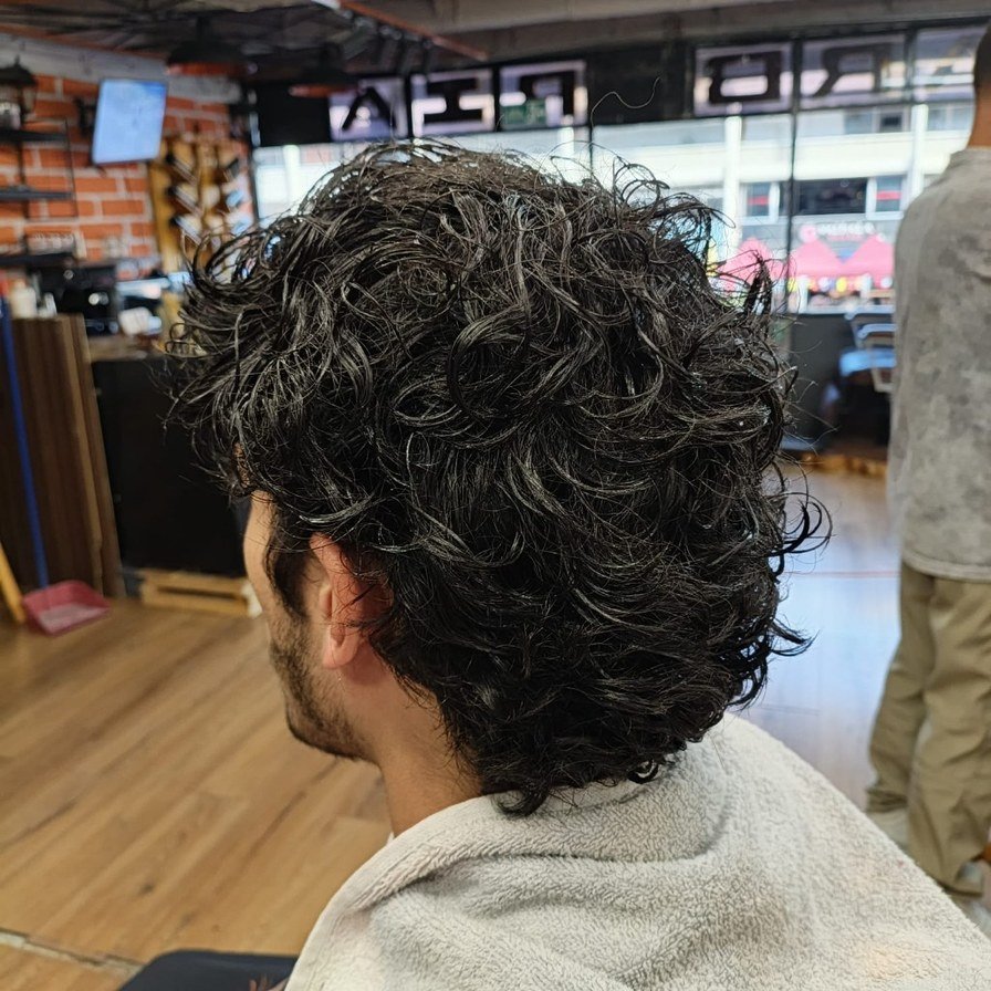 Antes: Blowout Taper Fade + Texturizado